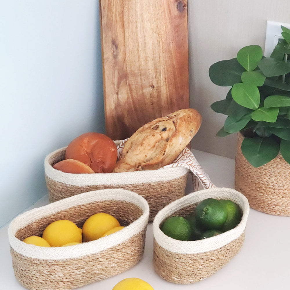 
                      
                        Savar Oval Bowl, Set of 3
                      
                    