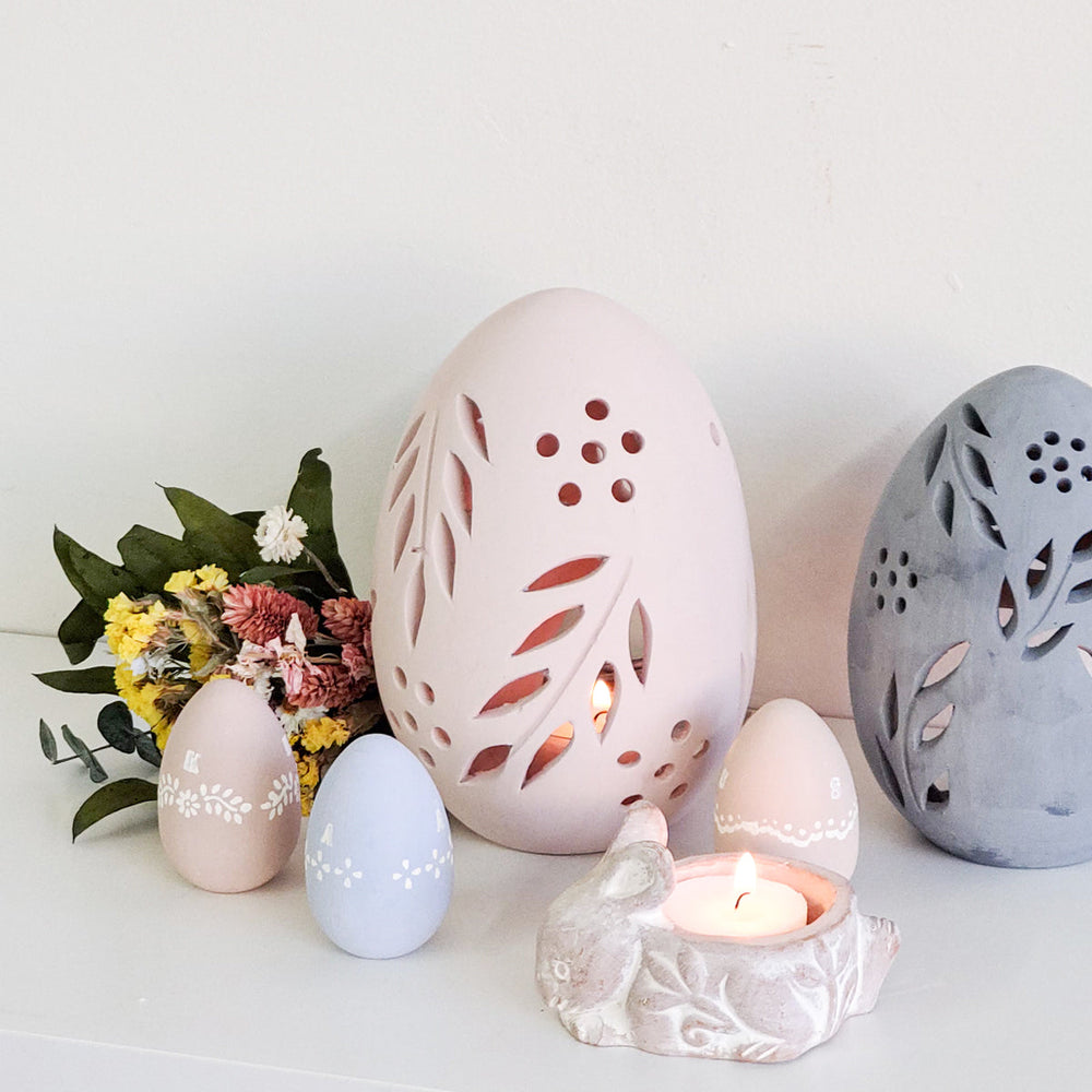 
                      
                        Terracotta Egg Lantern, Set of 2
                      
                    