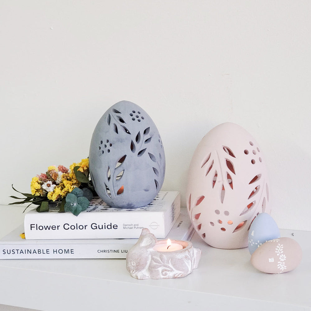 
                      
                        Terracotta Egg Lantern, Set of 2
                      
                    