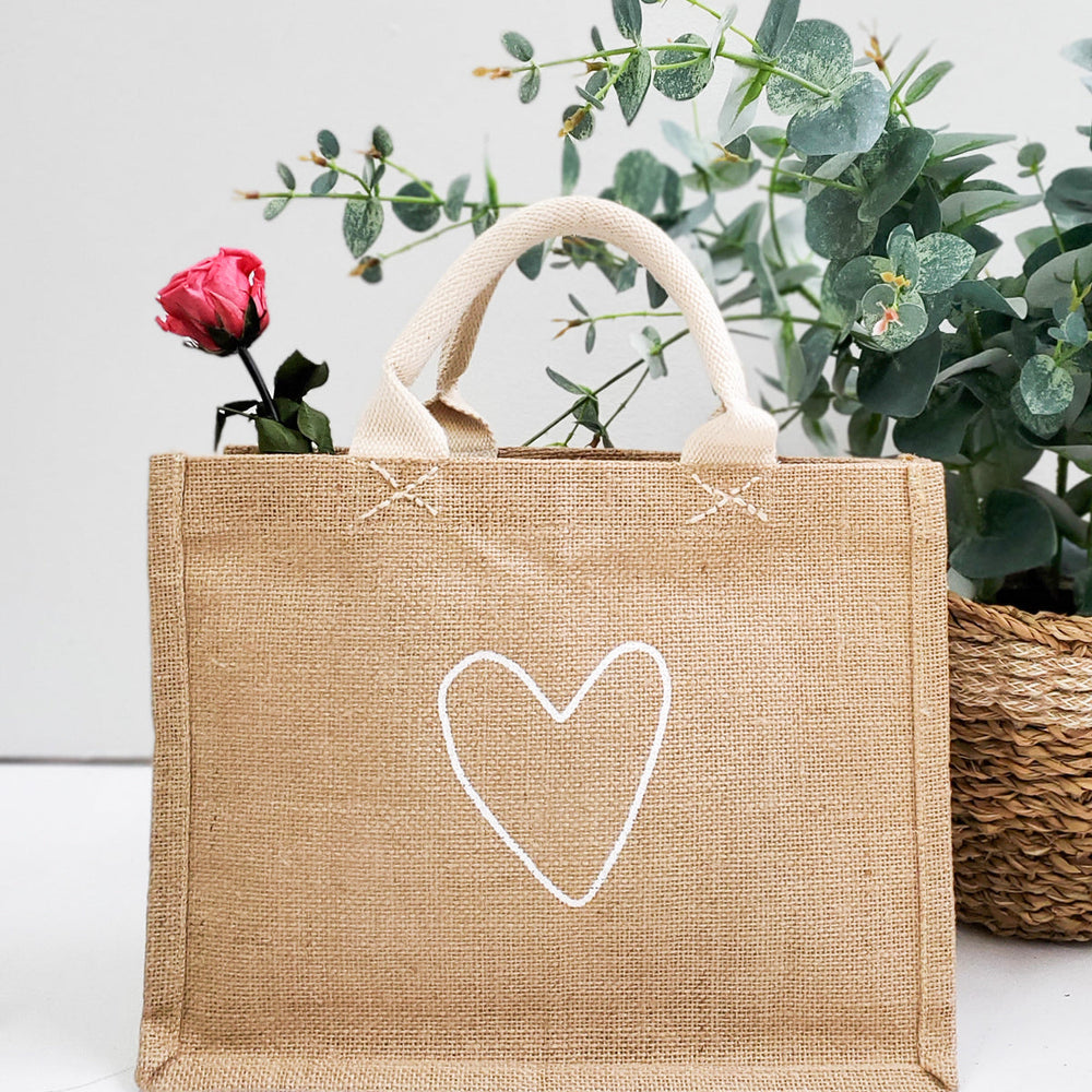 
                      
                        Jute Canvas Gift Bag - Love
                      
                    
