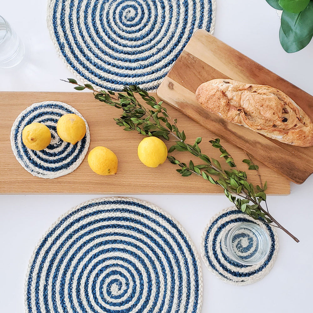 
                      
                        Kata Spiral Placemat, Blue - Set of 4
                      
                    