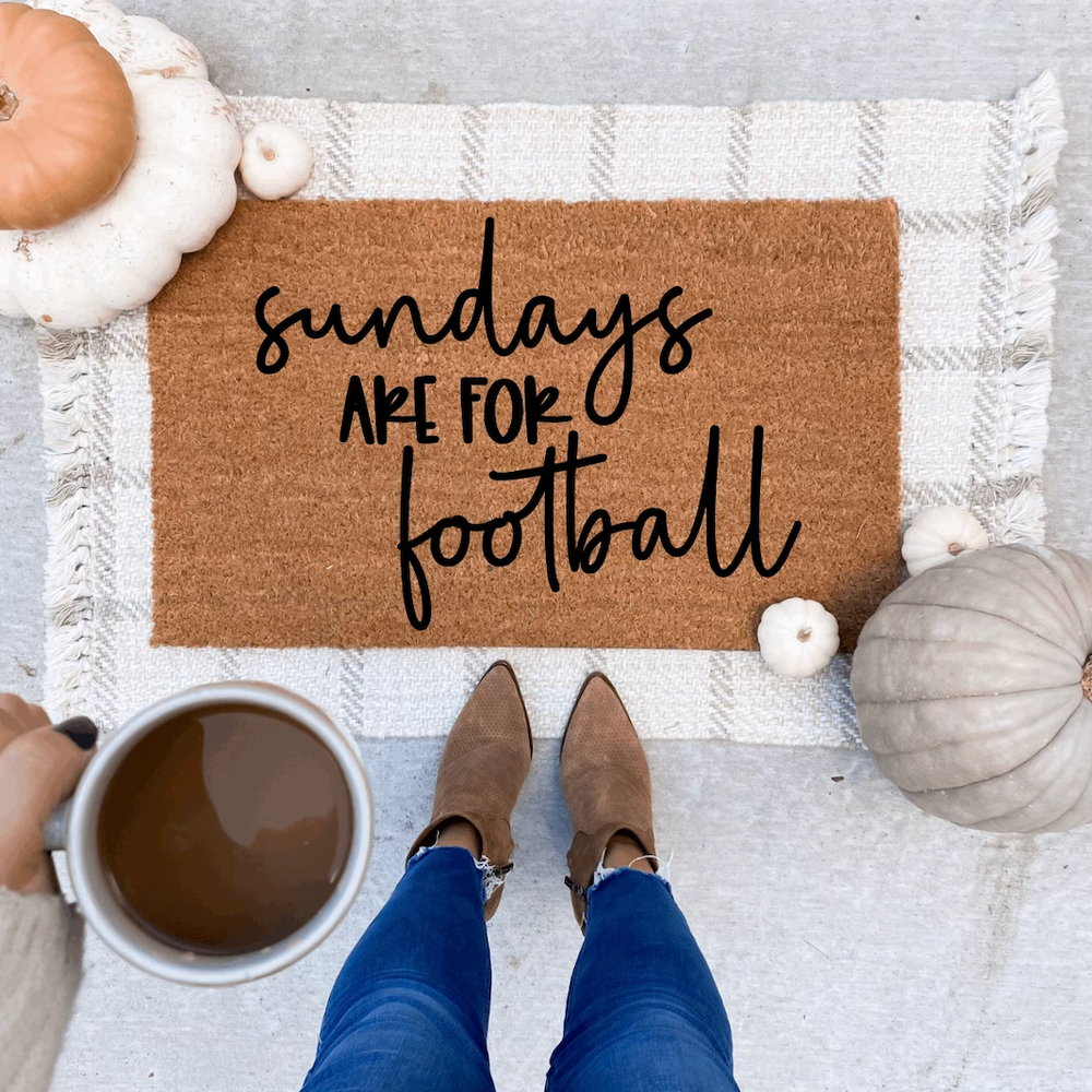 Sundays Are For Football Doormat