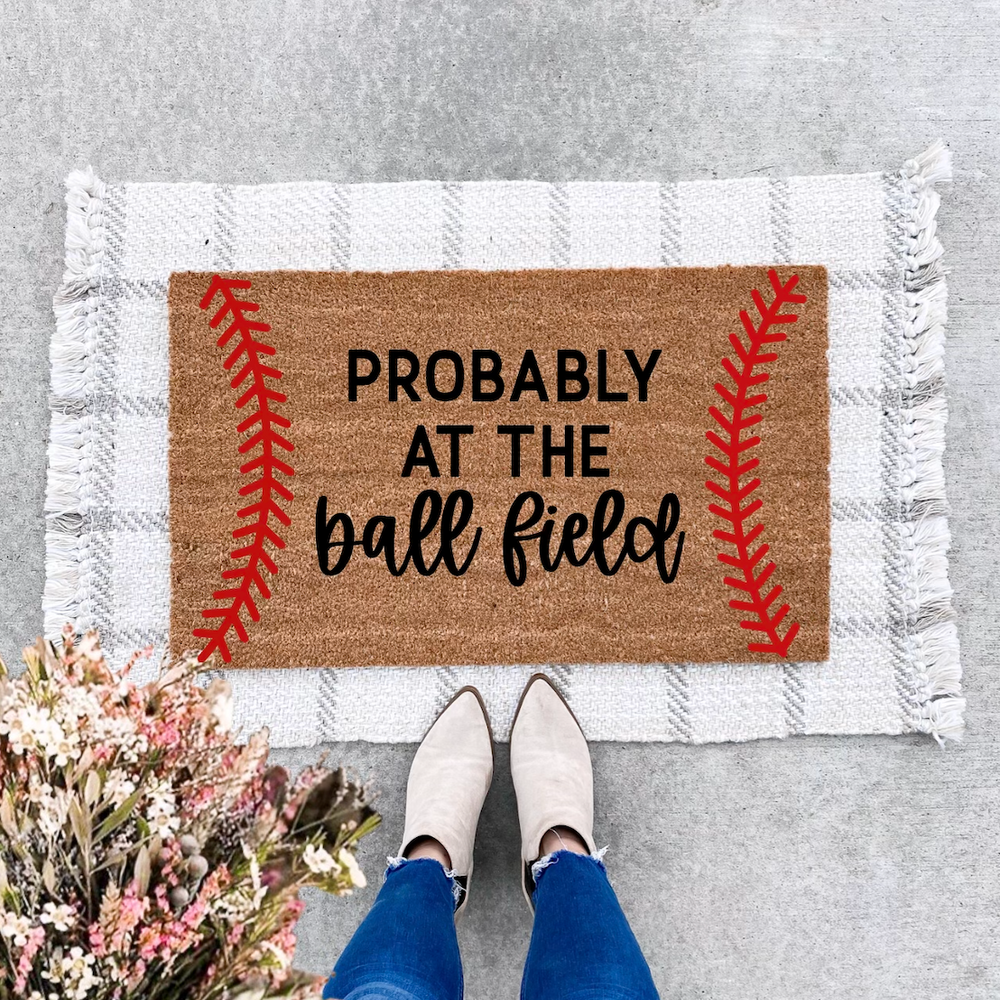 Probably At The Ball Field Doormat