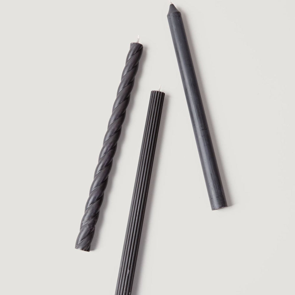 
                      
                        Taper Candles in Black, 11" - Pack of 3
                      
                    