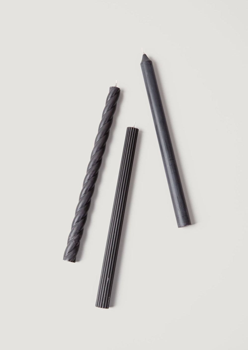 Taper Candles in Black, 11