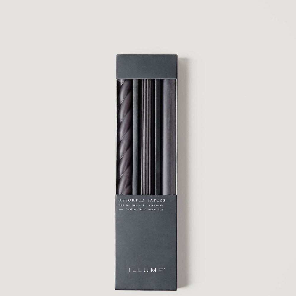 
                      
                        Taper Candles in Black, 11" - Pack of 3
                      
                    