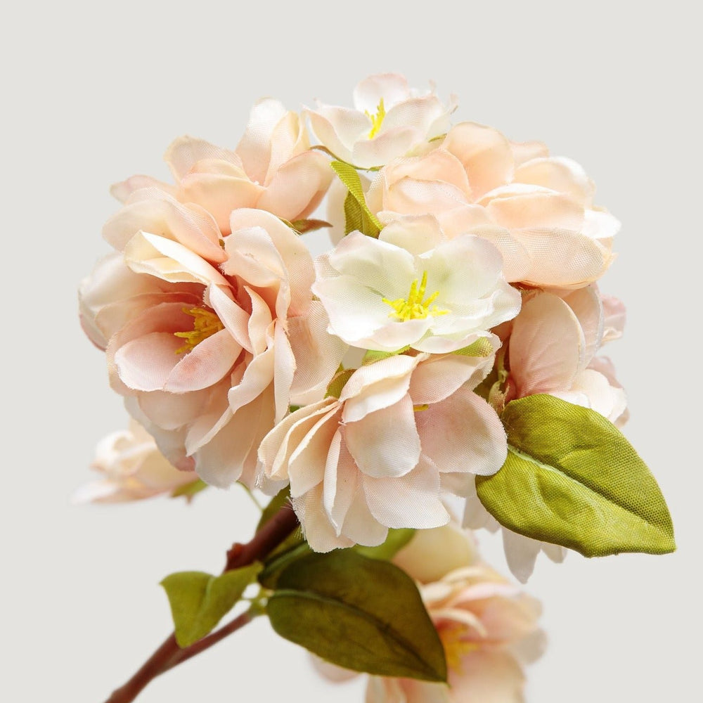 
                      
                        Cream Linen Faux Peach Blossom Branch, 41"
                      
                    
