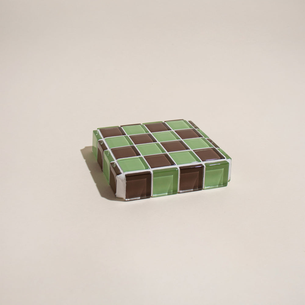 
                      
                        Glass Tile Cube - Mint Dark Chocolate
                      
                    