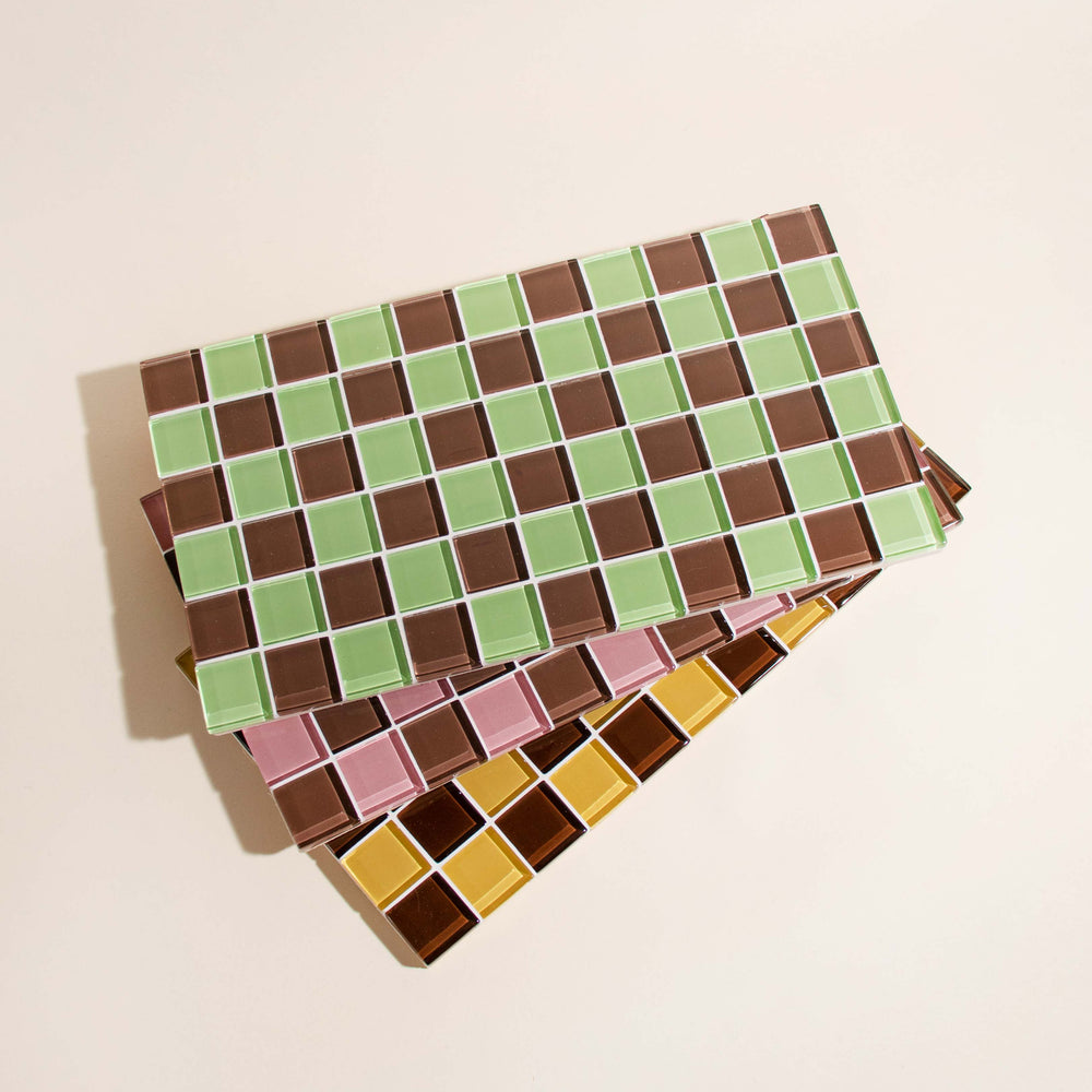 
                      
                        Glass Tile Decorative Tray - Toffee & Almond Dark Chocolate
                      
                    
