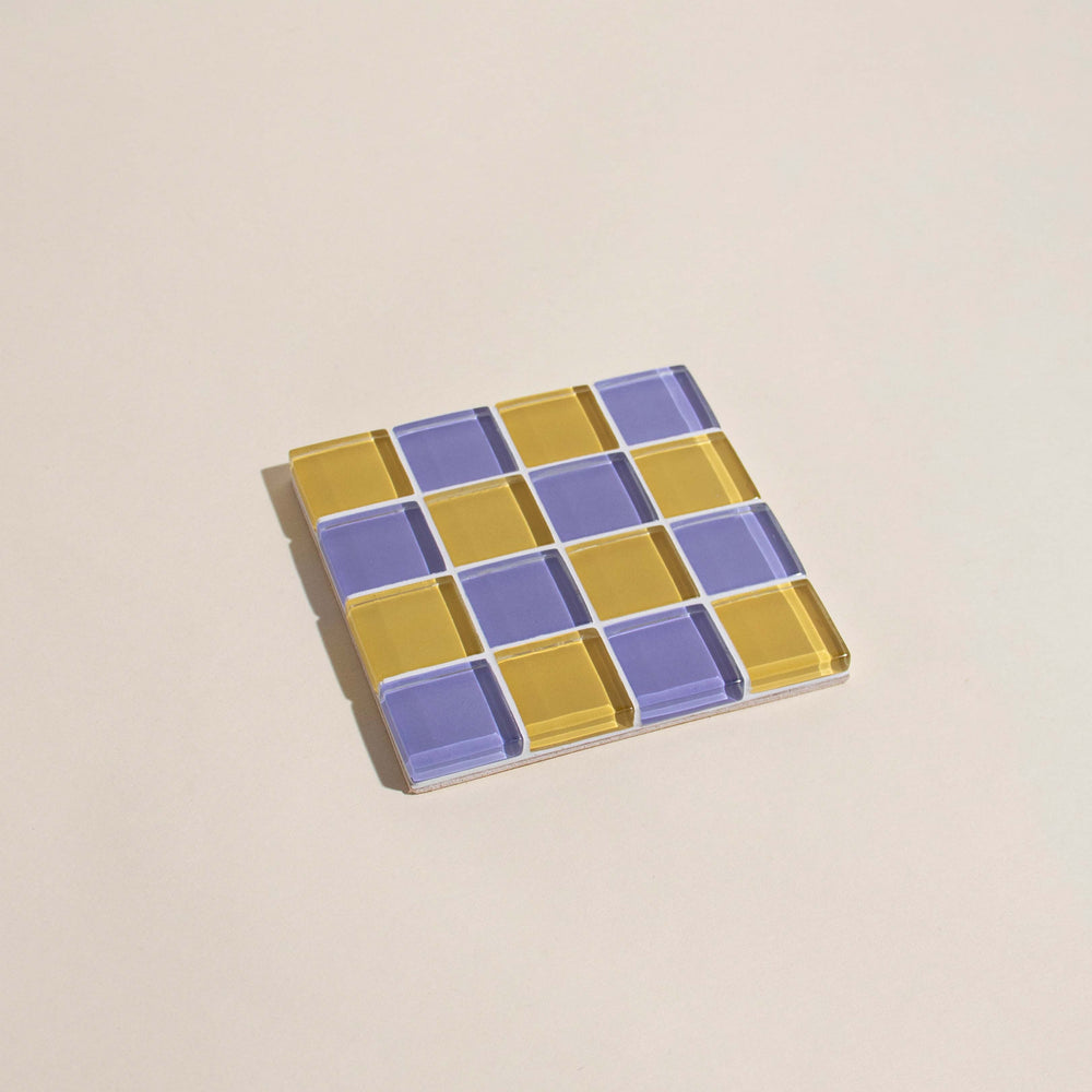 
                      
                        Glass Tile Coaster - Raspberry Lemonade Taffy
                      
                    