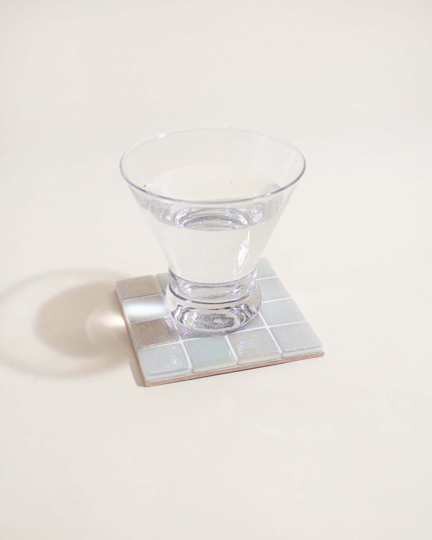 Glass Tile Coaster - Seashell
