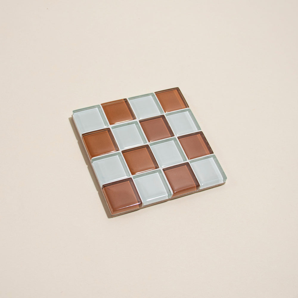 
                      
                        Glass Tile Coaster - Orange Peel Milk Chocolate
                      
                    