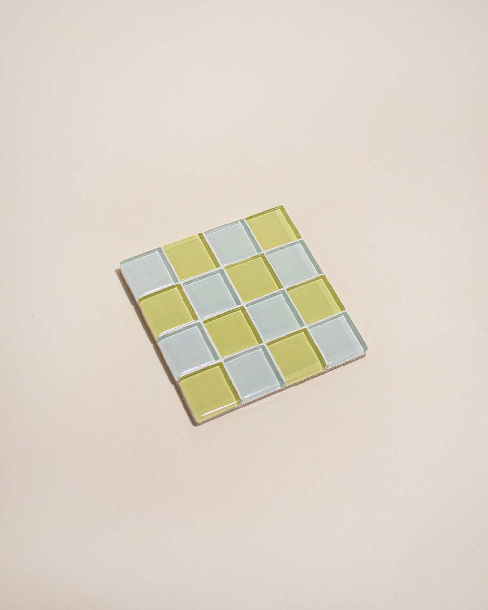 Glass Tile Coaster - Yuzu Caramel Milk Chocolate