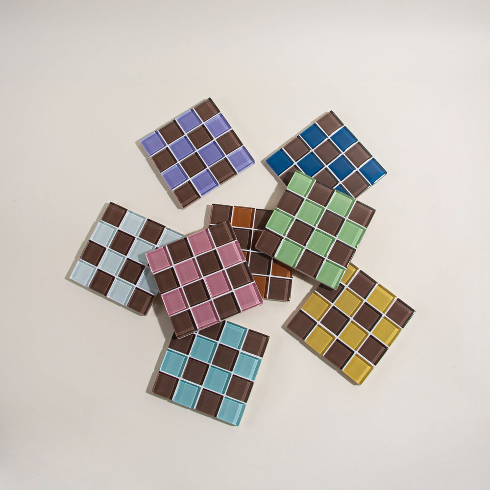 
                      
                        Glass Tile Coaster - Lavender Dark Chocolate
                      
                    