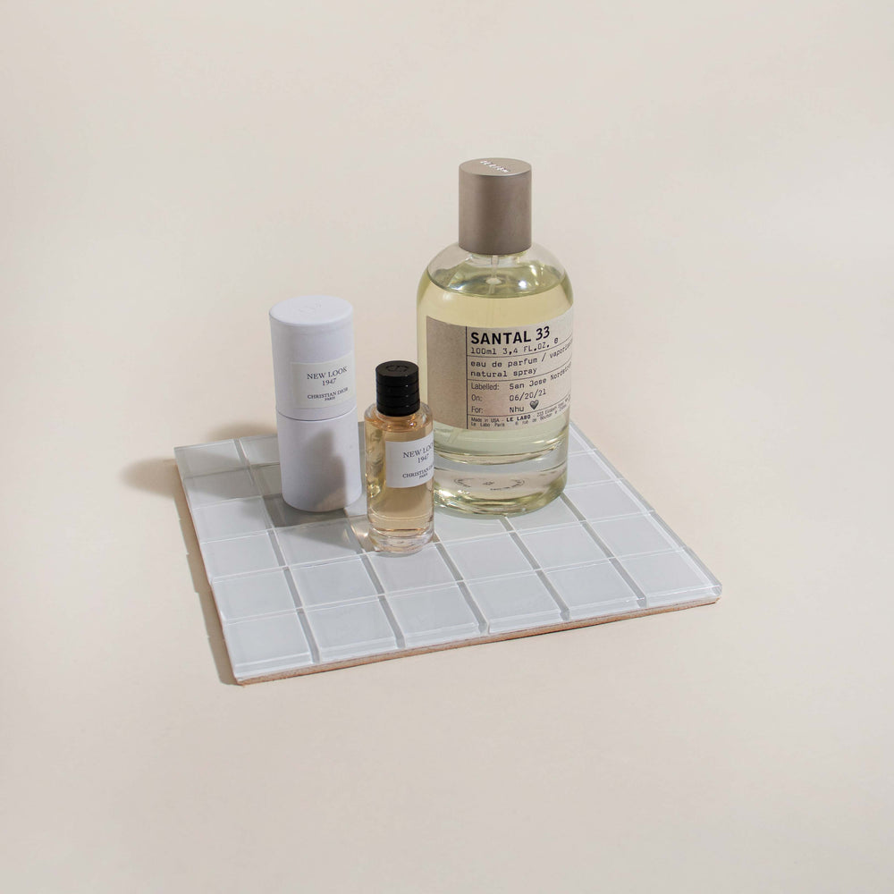 
                      
                        Glass Tile Decorative Tray - White Canvas
                      
                    