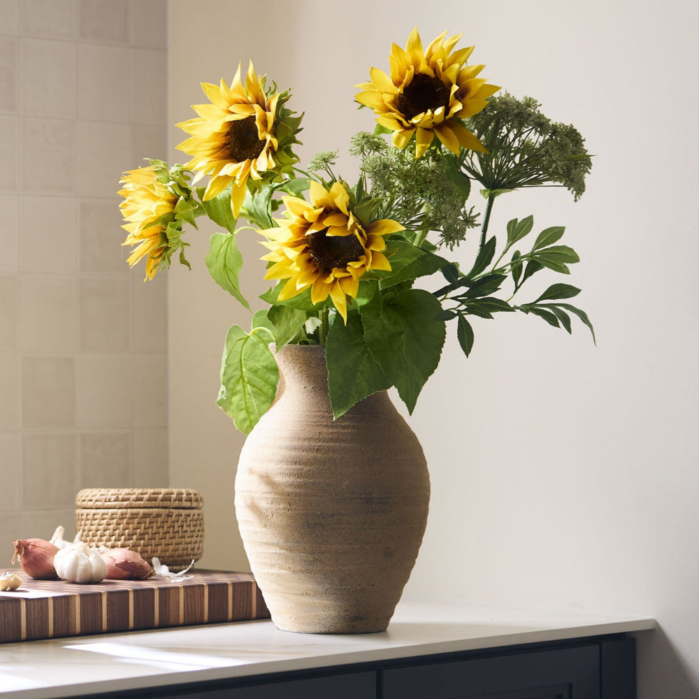 Yellow Artificial Sunflower Stem - 35"