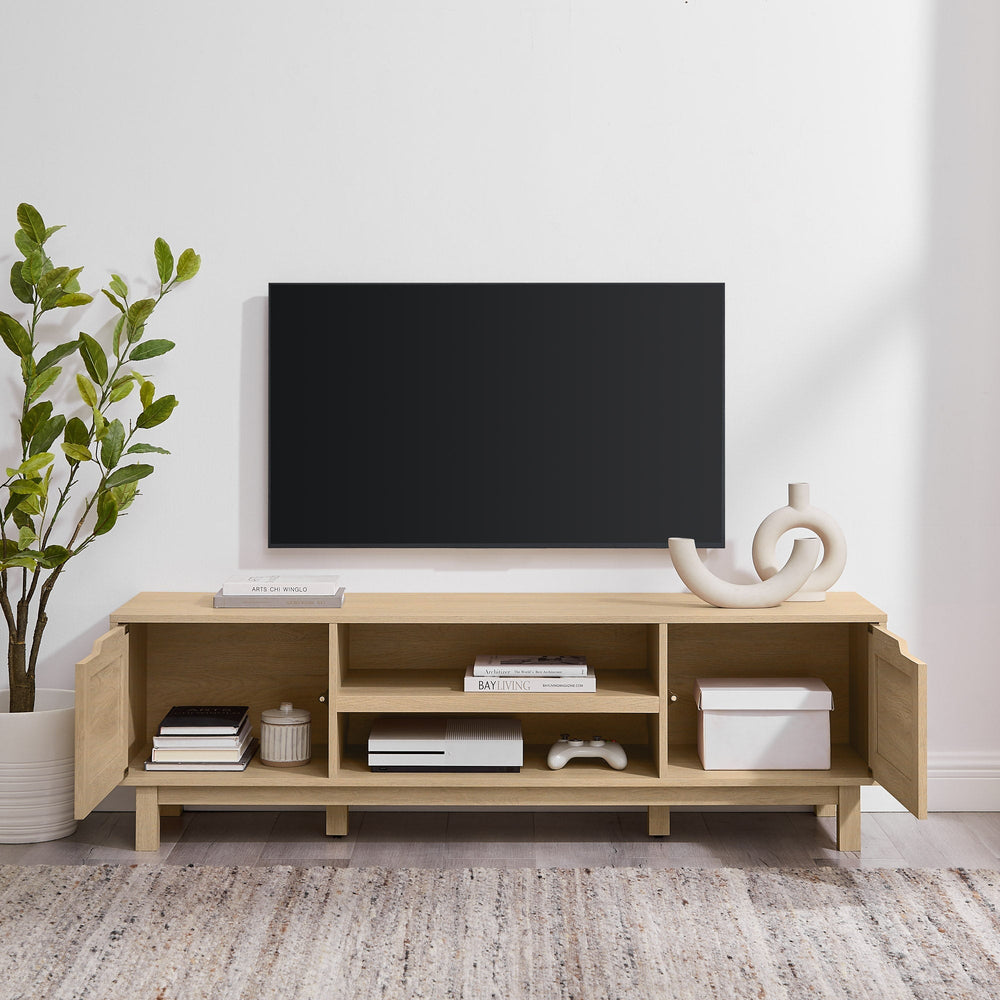 
                      
                        Tromso Modern 2-Door TV Stand for TVs up to 65”
                      
                    