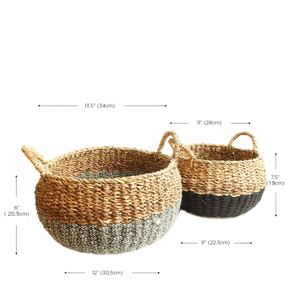 
                      
                        Ula Floor Basket, Black
                      
                    