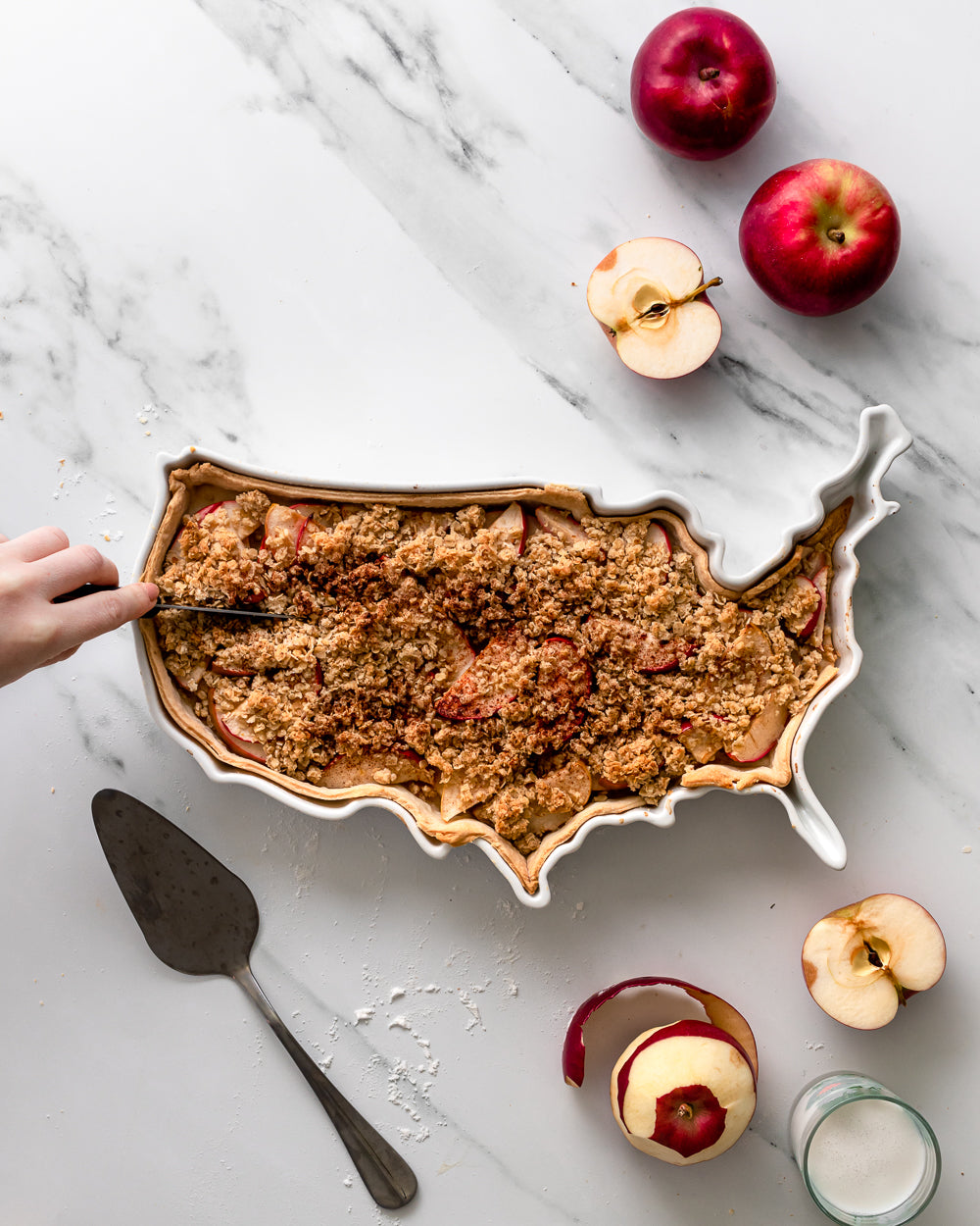 USA World Porcelain Serving Dish