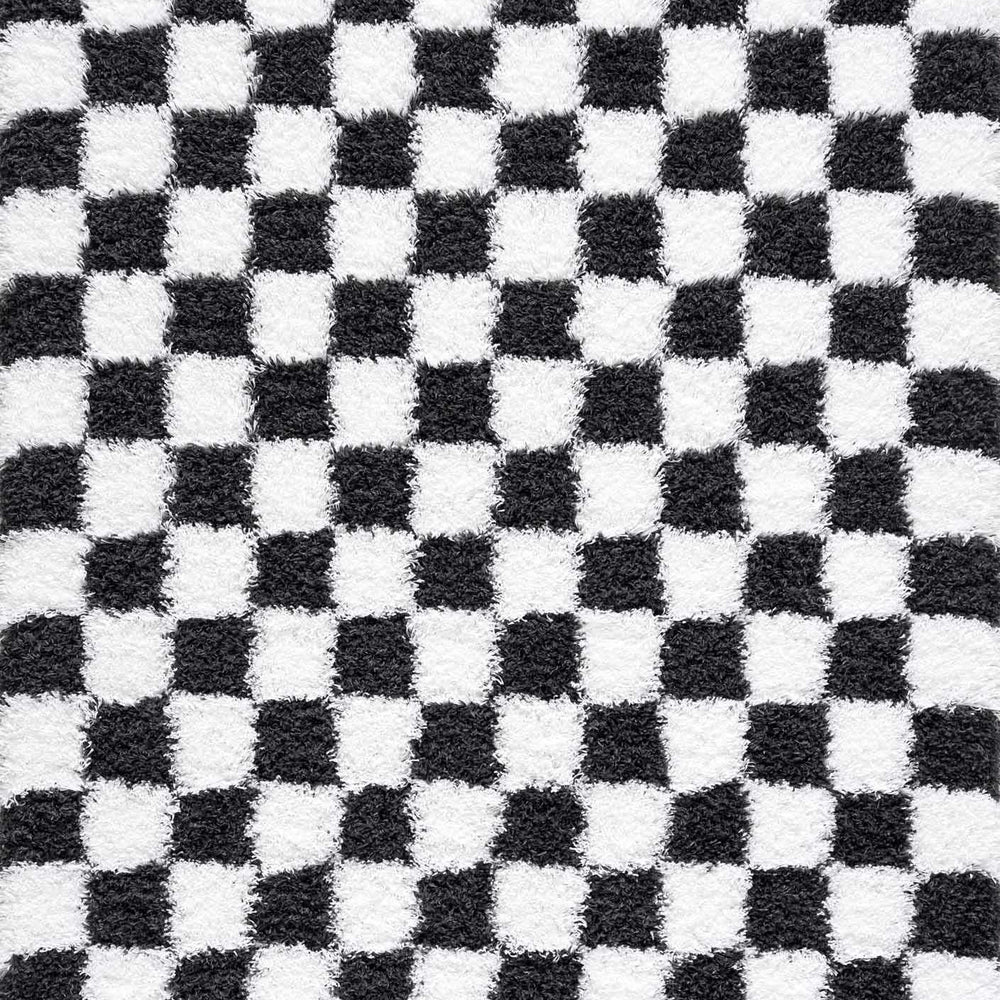 
                      
                        Atira Black & White Checkered Area Rug
                      
                    