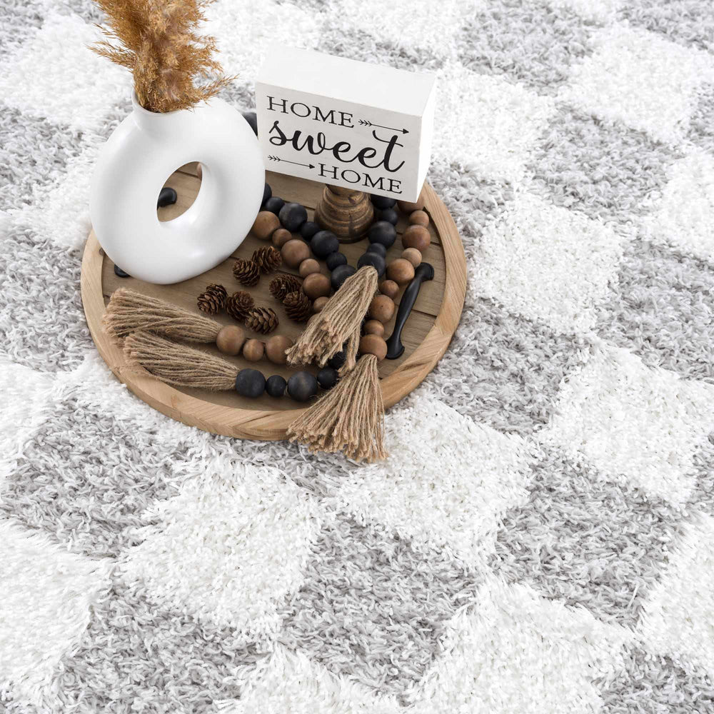 
                      
                        Atira Gray Checkered Area Rug
                      
                    
