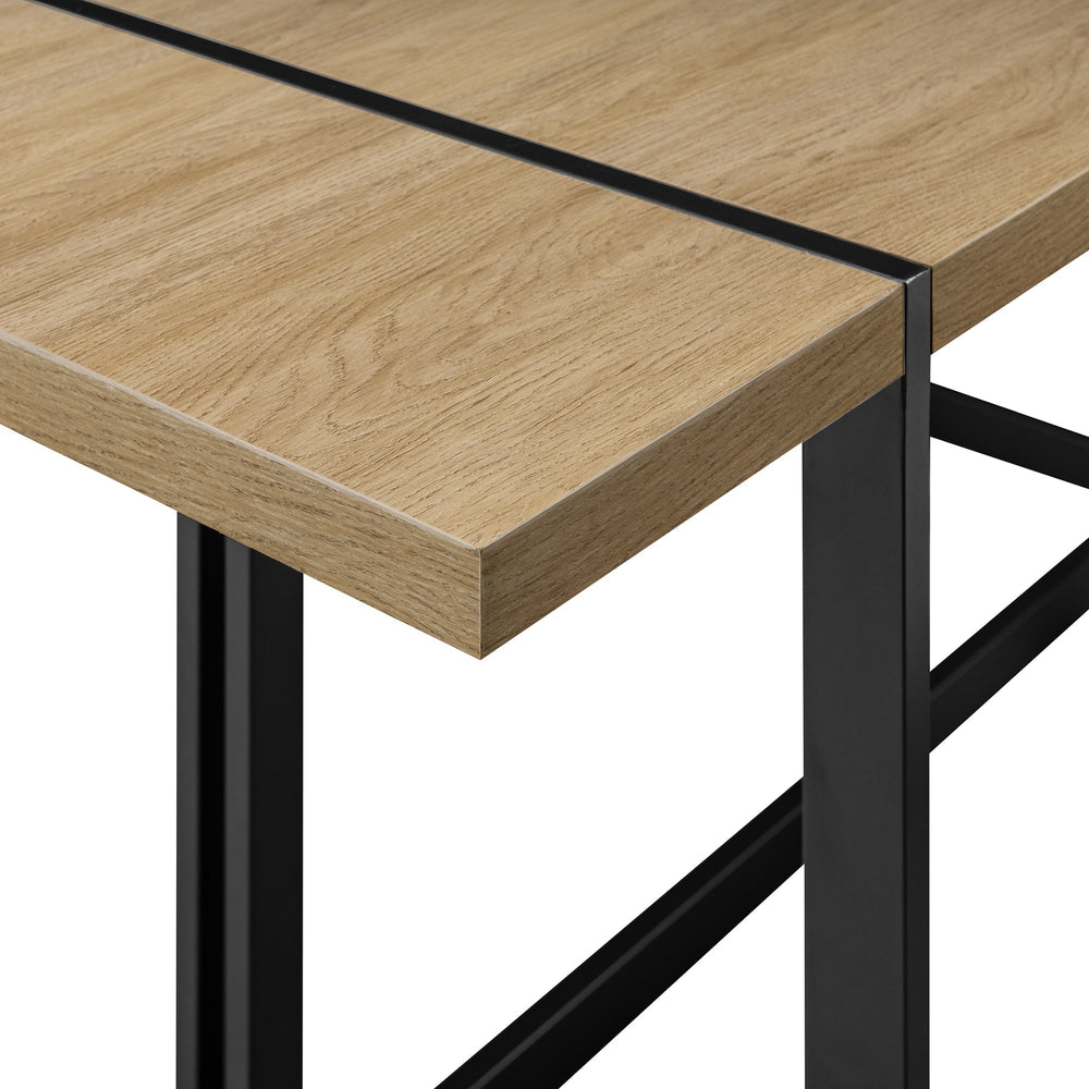 
                      
                        Vance Modern Industrial 3-Piece Metal and Wood Rectangle Dining Set
                      
                    