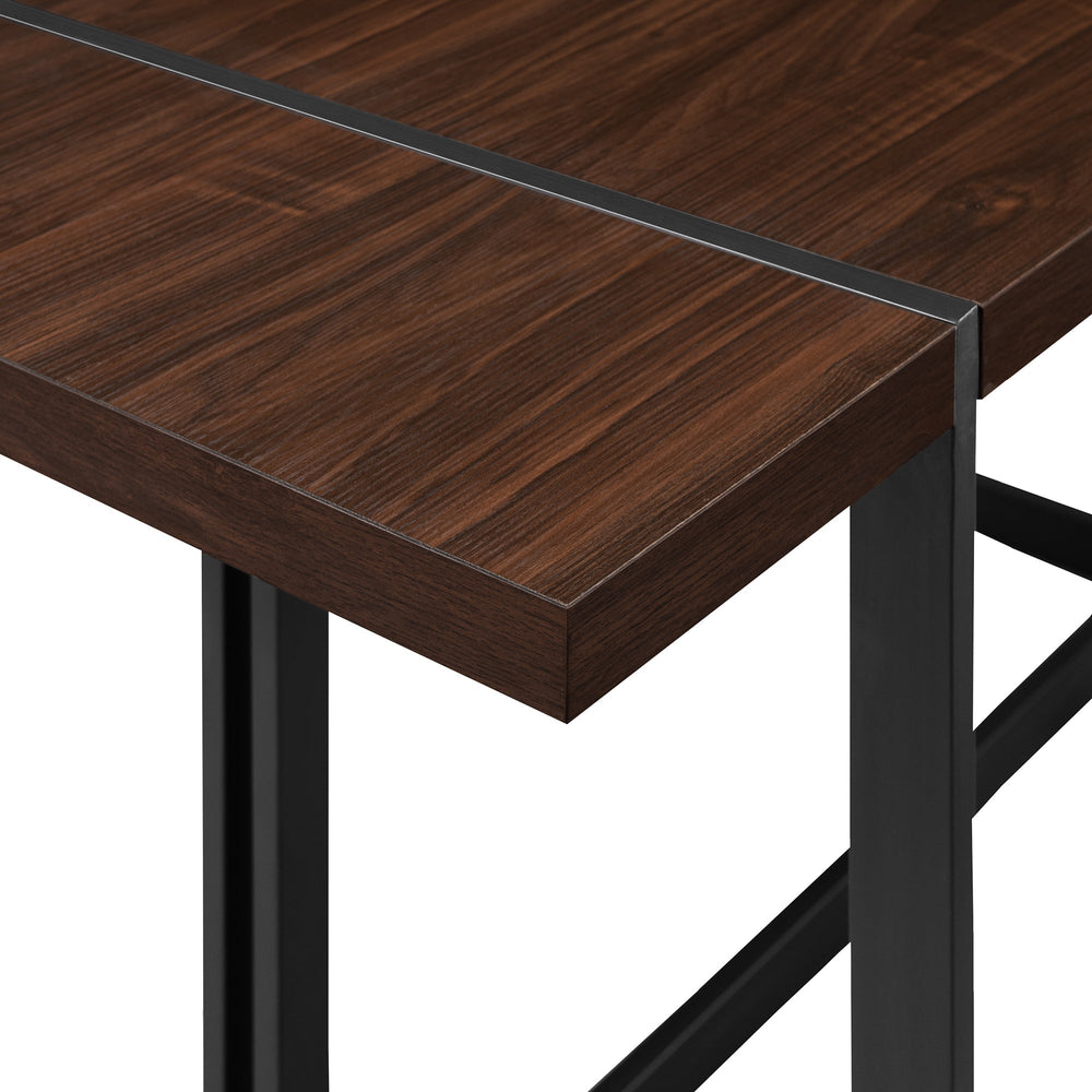 
                      
                        Vance Modern Industrial 3-Piece Metal and Wood Rectangle Dining Set
                      
                    