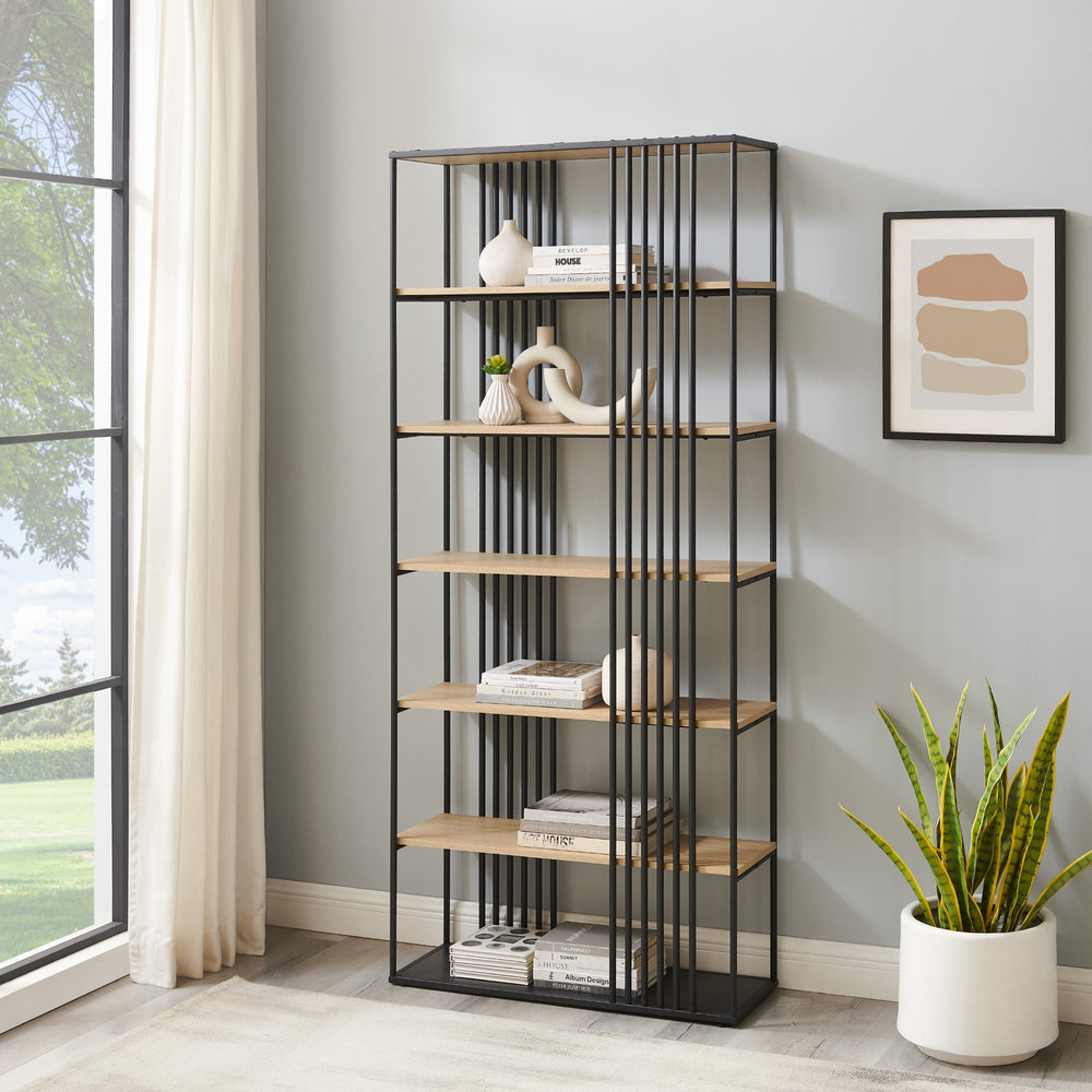 
                      
                        Vulcan 79" Minimalist Open Slat Bookshelf
                      
                    