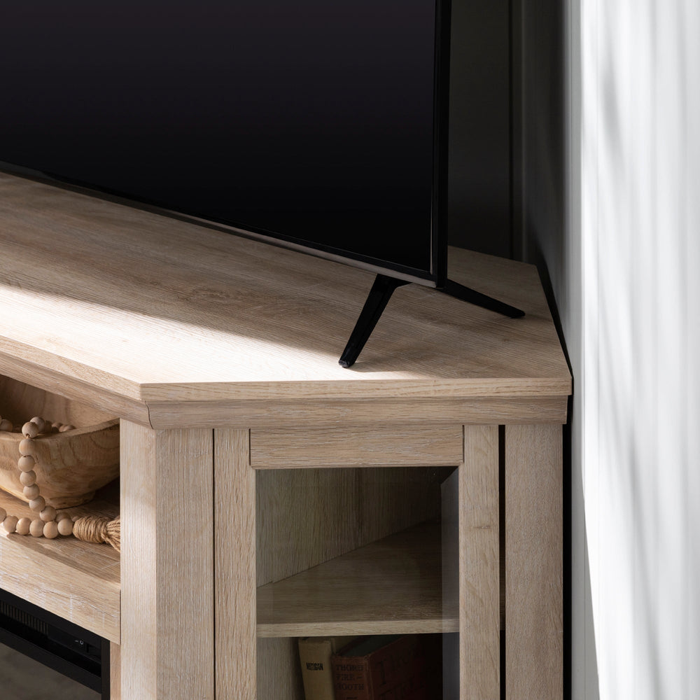 
                      
                        48" Wood Corner Fireplace TV Stand
                      
                    