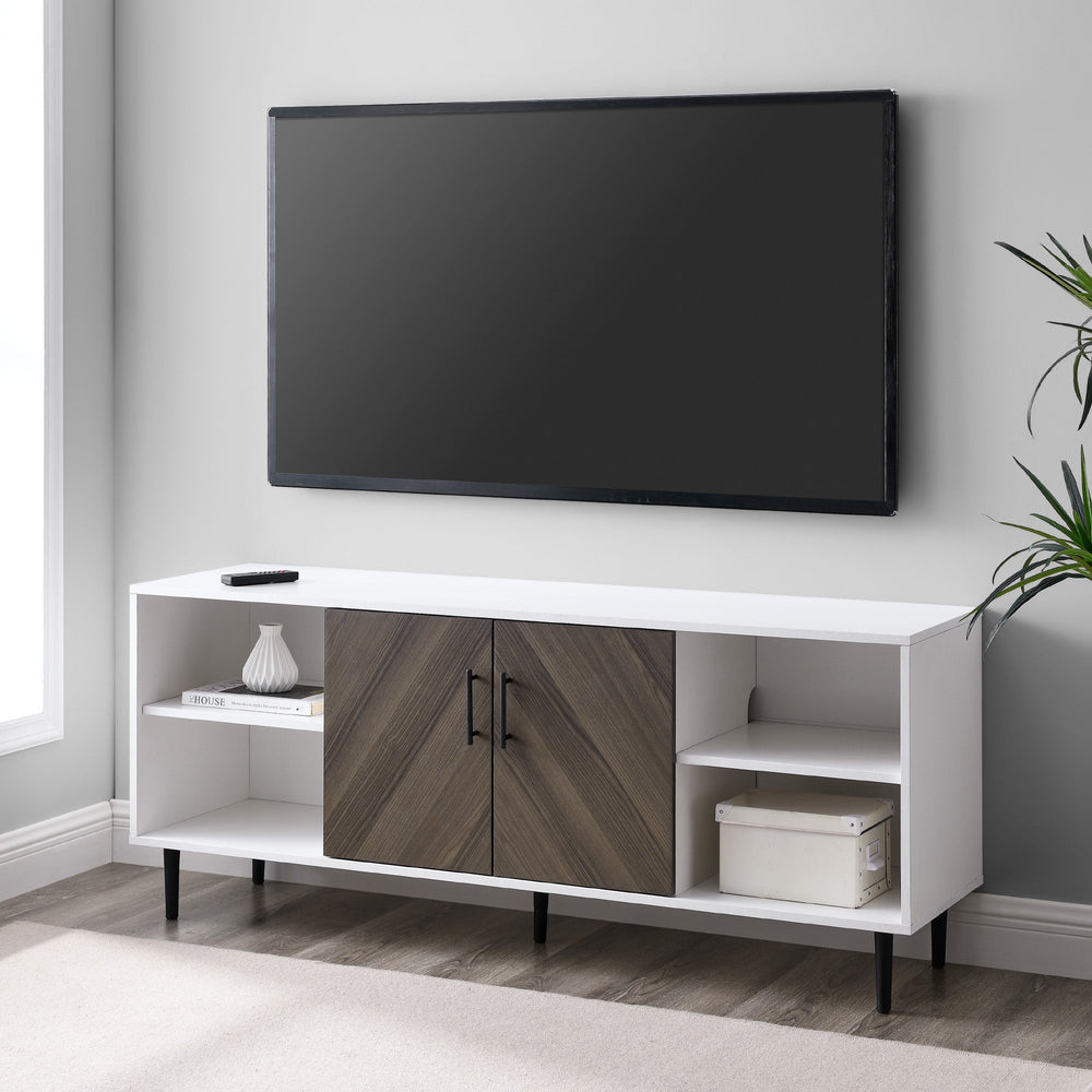 Bookmatch Hampton 2-Door TV Stand