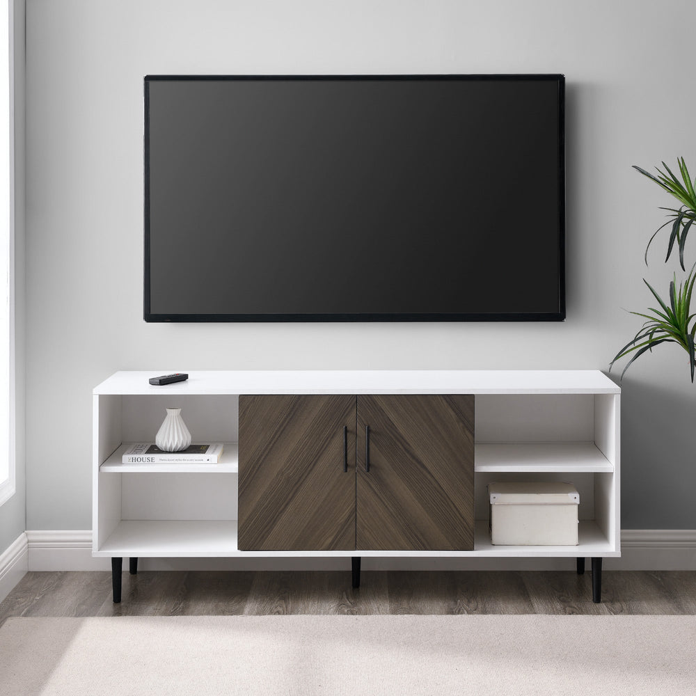 Bookmatch Hampton 2-Door TV Stand