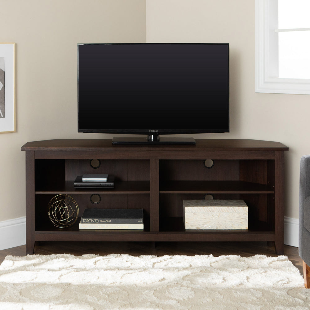 
                      
                        58" Transitional Wood Corner TV Stand
                      
                    