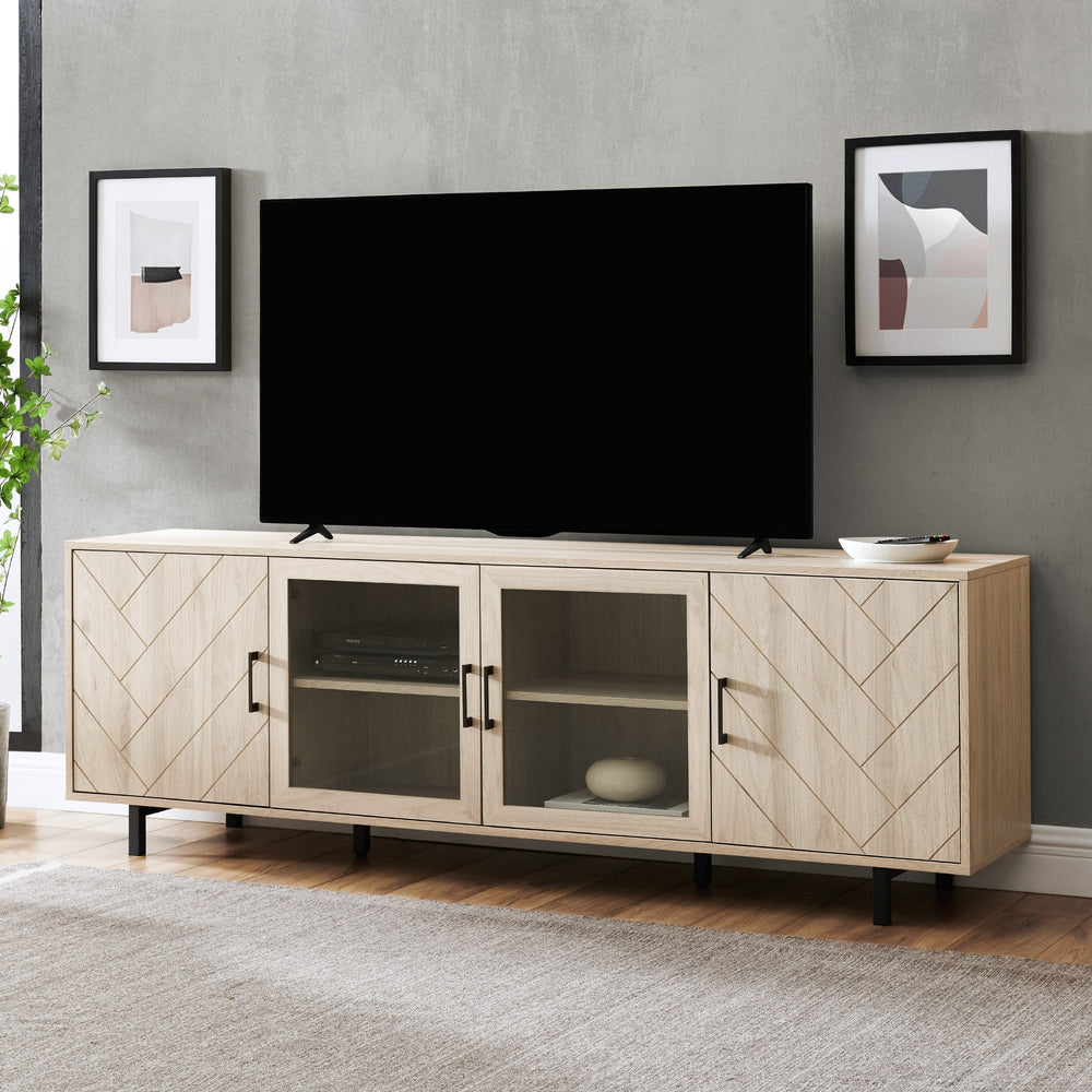 
                      
                        Ella Herringbone TV Stand
                      
                    