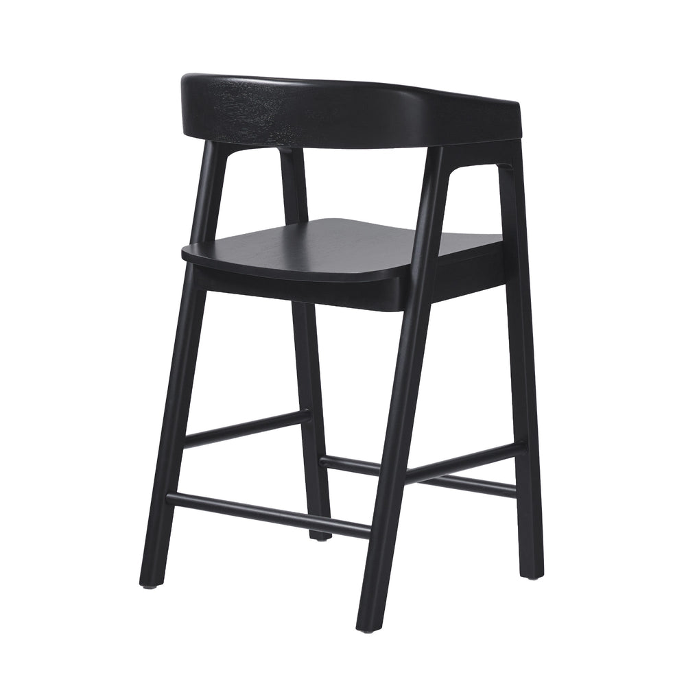 
                      
                        Ezra Modern Solid Wood Rounded Back Single Counter Stool
                      
                    