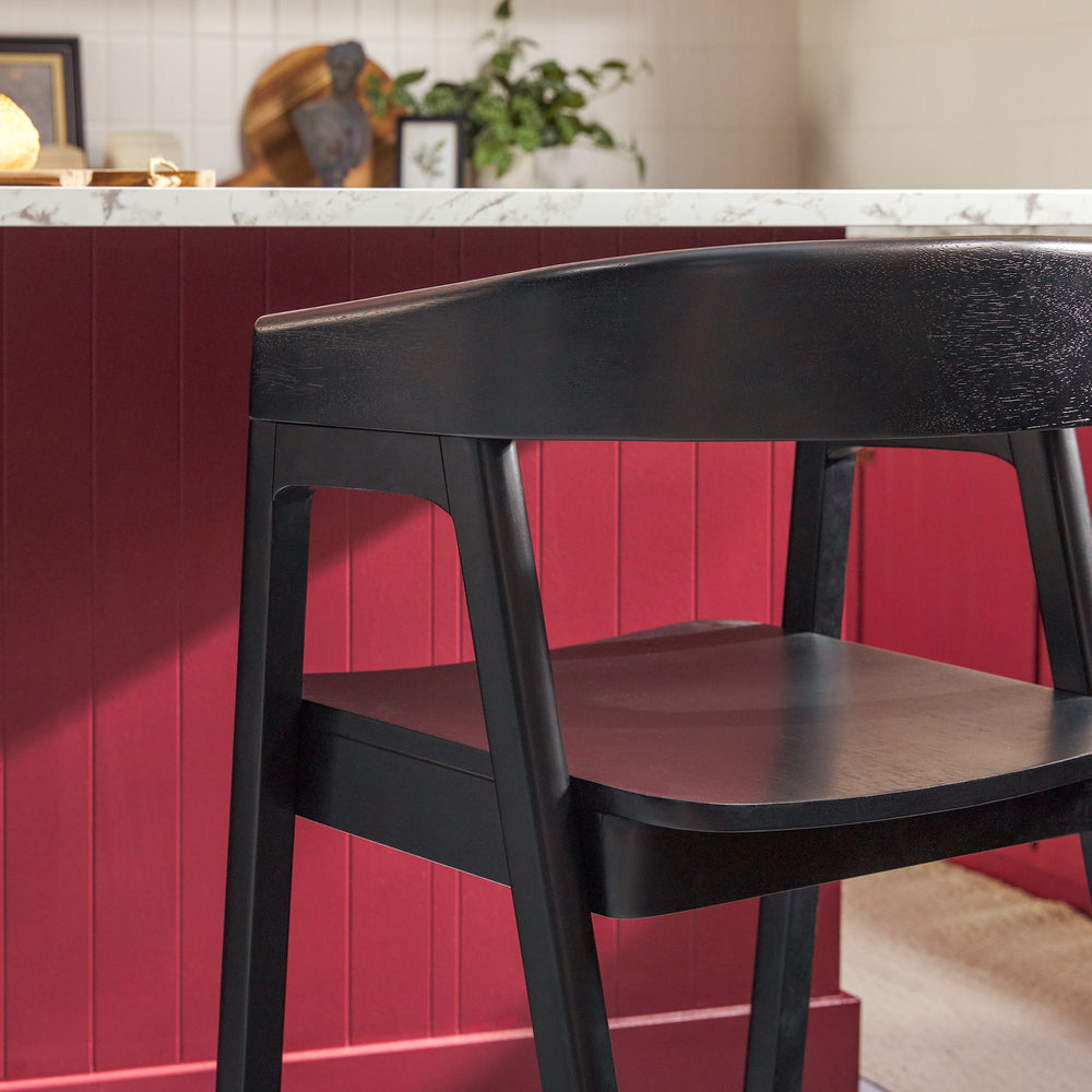 
                      
                        Ezra Modern Solid Wood Rounded Back Single Counter Stool
                      
                    