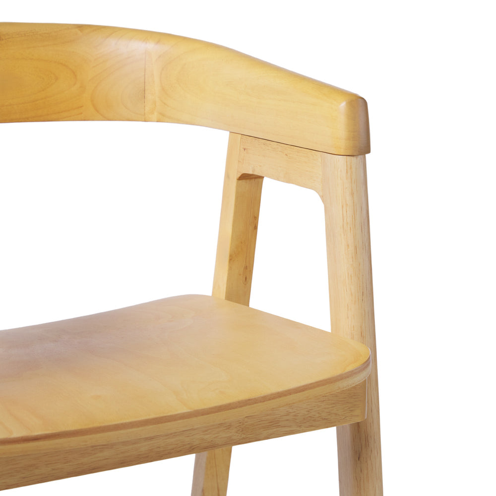 
                      
                        Ezra Modern Solid Wood Rounded Back Single Counter Stool
                      
                    