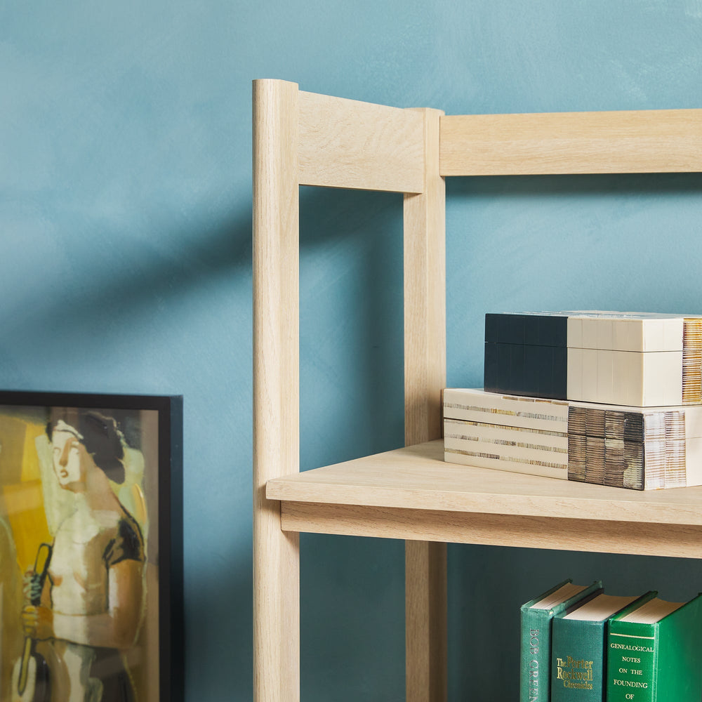 
                      
                        Holmes Modern Scandinavian Reeded Wide Bookshelf
                      
                    