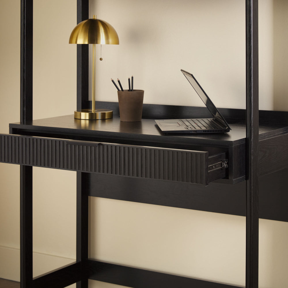 
                      
                        Holmes Modern Scandinavian Reeded Writing Desk with USB
                      
                    