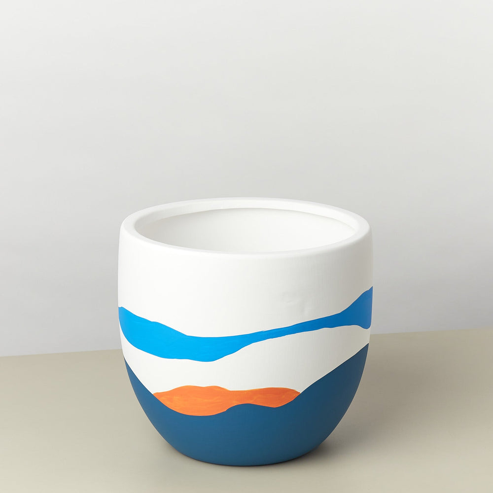 Egg Ceramic Planter, 9 Inch