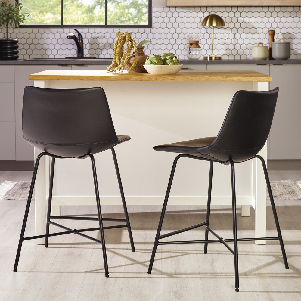 
                      
                        Xuma Modern Upholstered Seating Collection, Dining Chair or Counter Stool - Set of 2
                      
                    
