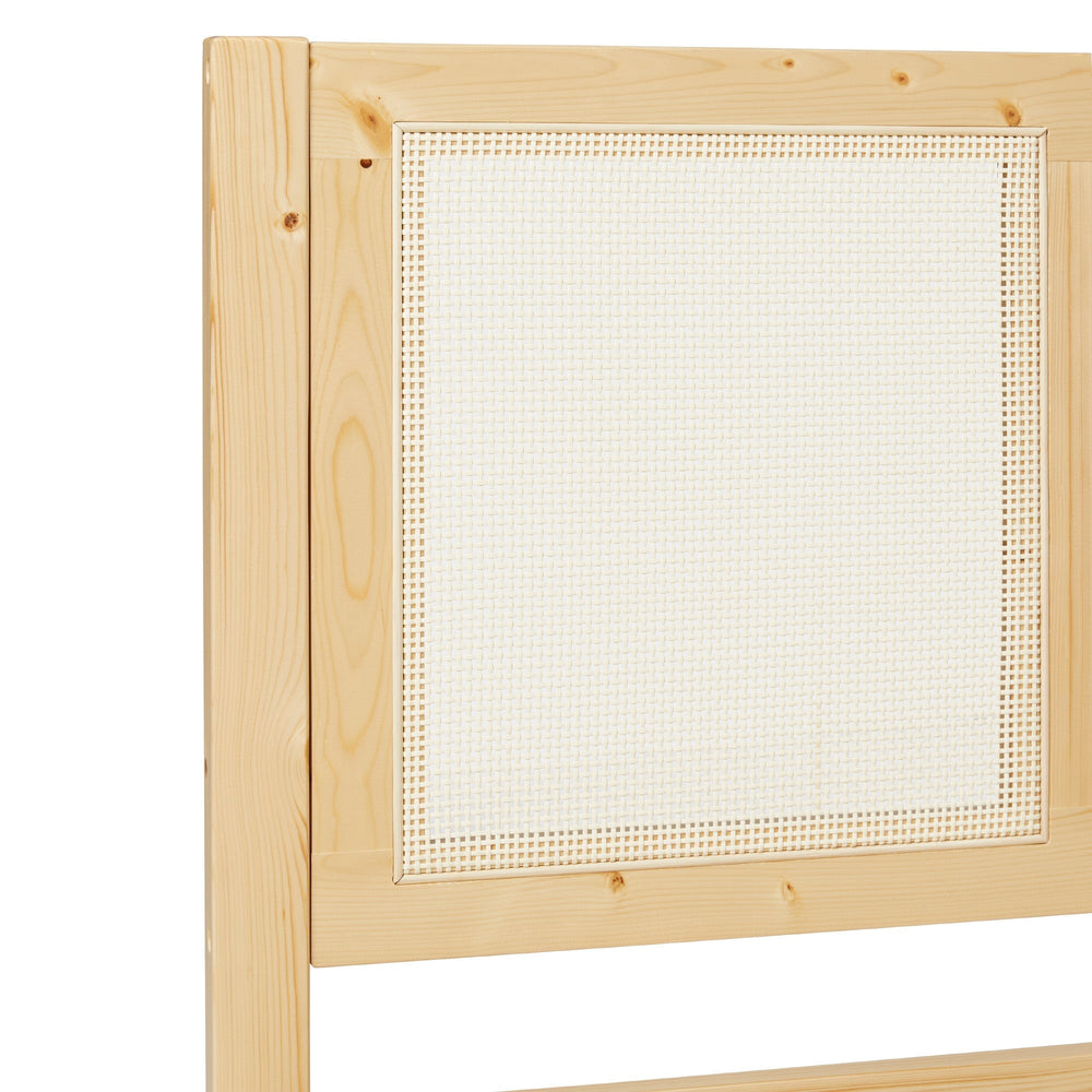 
                      
                        Yasmina Solid Wood Rattan Paneled Platform Bed (Queen or King)
                      
                    