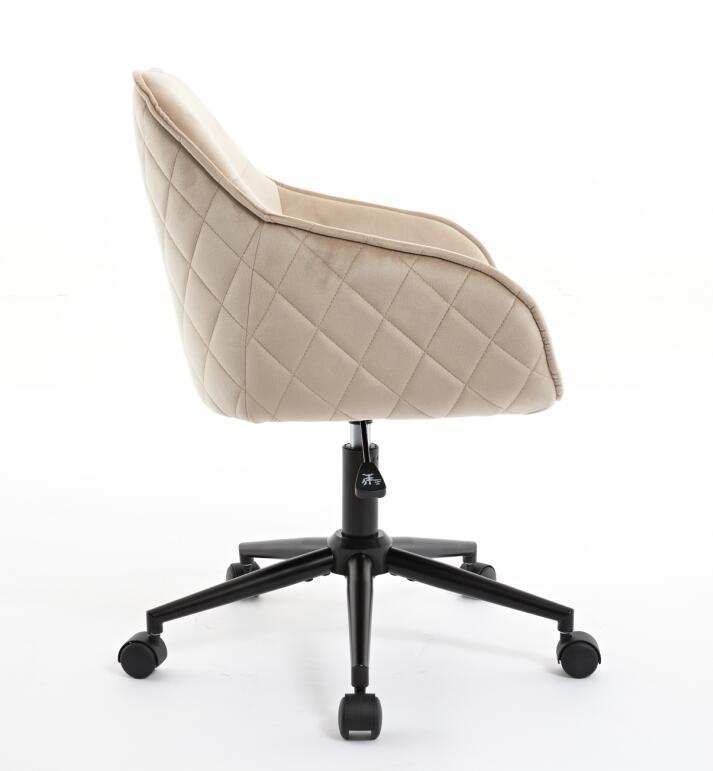 
                      
                        Light Camel Quilted Velvet Office Desk Chair
                      
                    
