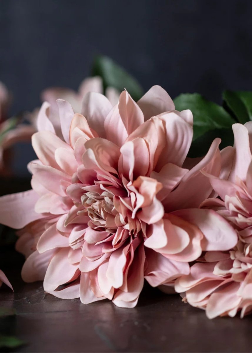 Afloral Abigail Ahern Mauve Pink Dahlia Artificial Flower - 31.25" - lily & onyx