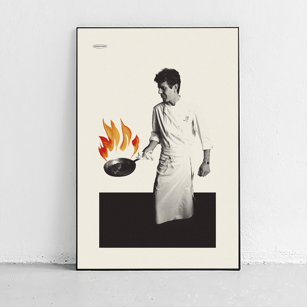 
                      
                        Anthony Bourdain - Kitchen Art Print
                      
                    