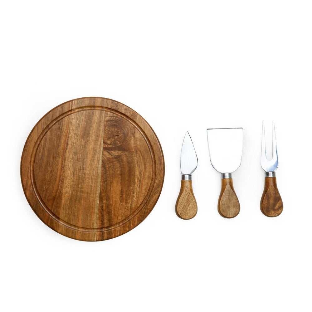 
                      
                        Picnic Time Family of Brands Acacia Brie Cheese Cutting Board & Tools Set - lily & onyx
                      
                    