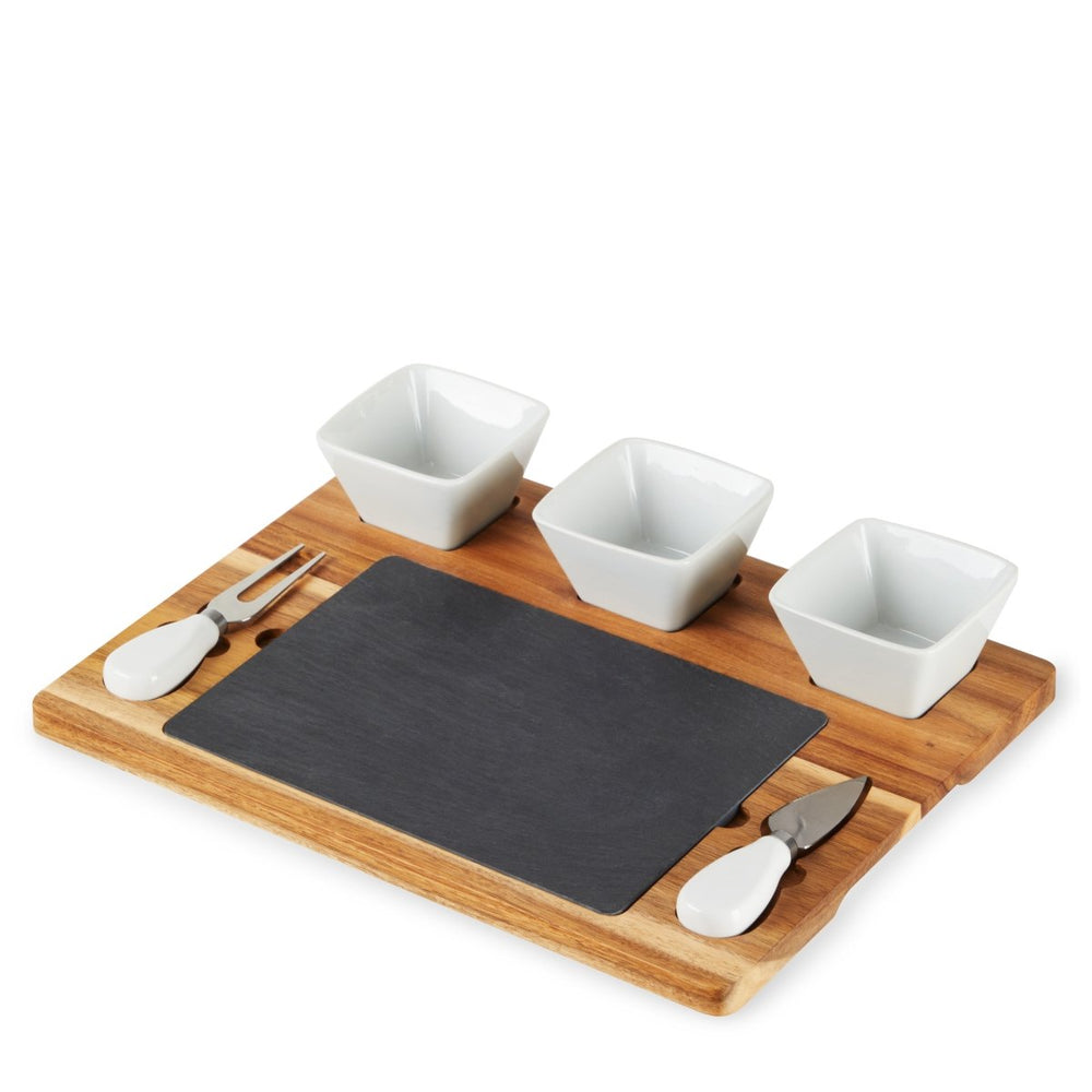 
                      
                        Twine Living Acacia & Slate Cheese Board Set with Ceramic Bowls - lily & onyx
                      
                    