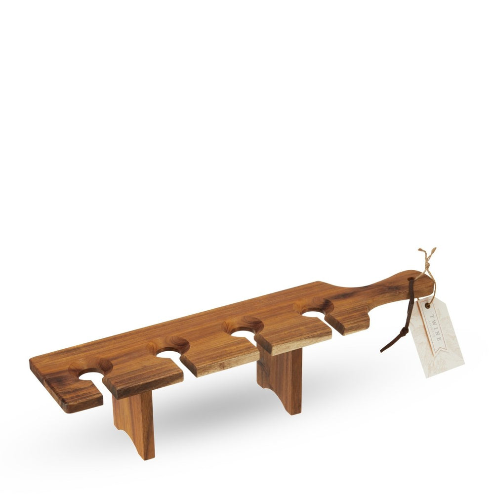 
                      
                        Twine Living Acacia Wood Easy Transport Wine Flight Server - lily & onyx
                      
                    