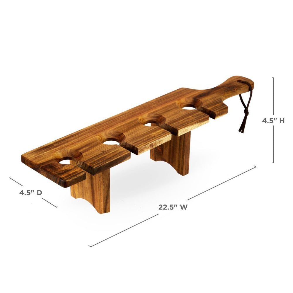 
                      
                        Twine Living Acacia Wood Easy Transport Wine Flight Server - lily & onyx
                      
                    