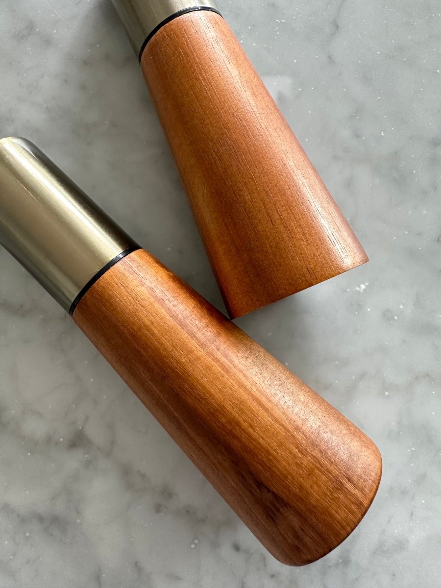 Busa Designs Acacia Wood Salt & Pepper Grinders - lily & onyx