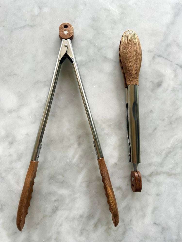 
                      
                        Busa Designs Acacia Wood Tongs, Set of 2 - lily & onyx
                      
                    